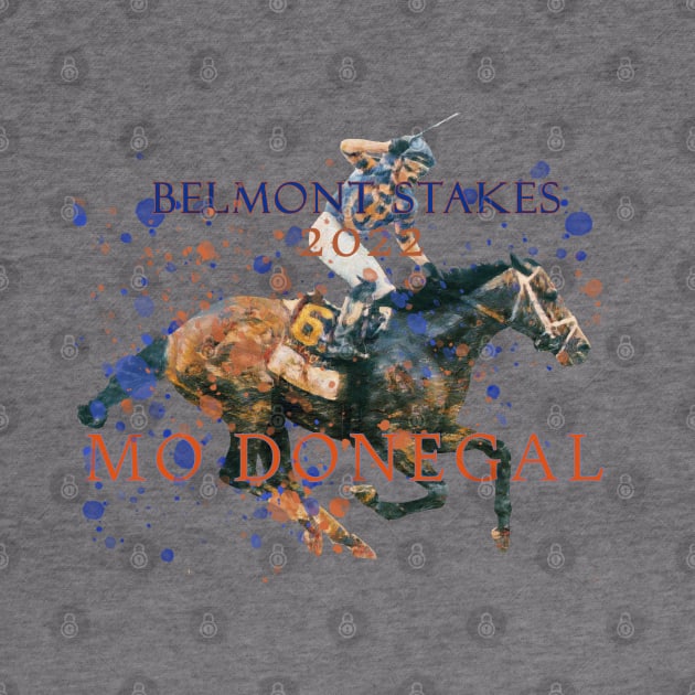 Famous Racehorses - Mo Donegal Belmont Stakes 2022 by Ginny Luttrell